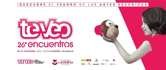Cartel de los XXVI Encuentros Te Veo, que se celebran en Valladolid del 4 al 10 de noviembre.