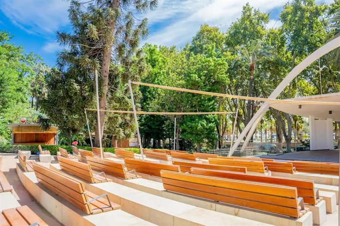 El recinto Eduardo Ocón en el Paseo del Parque de Málaga.