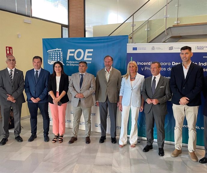 La viceconsejera de Economía, Hacienda y Fondos Europeos de la Junta de Andalucía, Amelia Martínez, presenta en Huelva el primer paquete de incentivos a la inversión empresarial de la agencia Andalucía Trade.