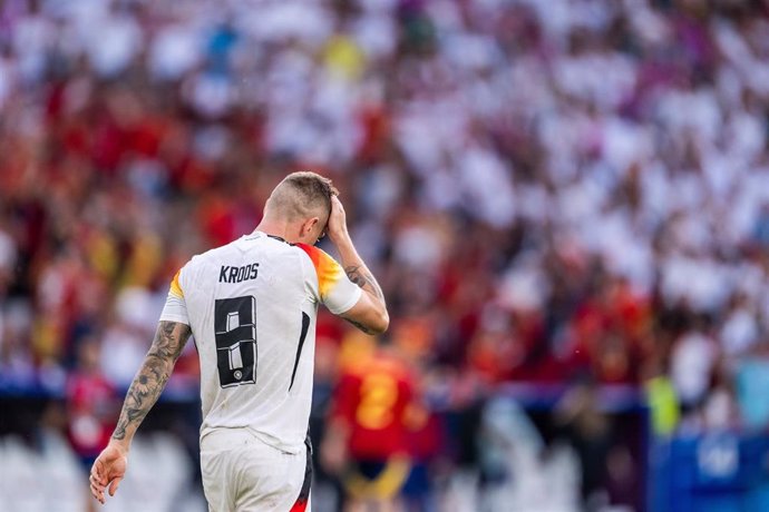 Archivo - Toni Kroos tras la eliminación de Alemania en la Eurocopa de 2024 ante España