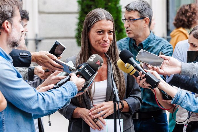 La portavoz de Junts en el Congreso de los Diputados, Miriam Nogueras