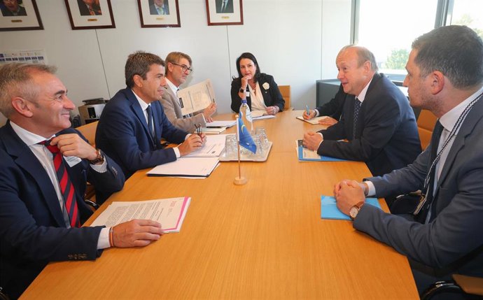 Mazón durante su visita a Bruselas para participar en el Comité de las Regiones