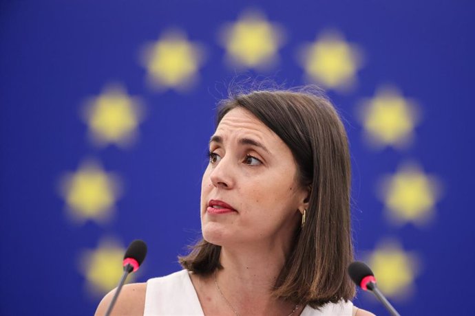 Archivo - La eurodiputada de Podemos, Irene Montero