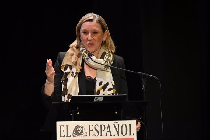 La vicepresidenta y consejera de Familia e Igualdad de Oportunidades de la Junta de Castilla y León, Isabel Blanco, durante su intervención en el foro "Retos del Municipalismo en Castilla y León".