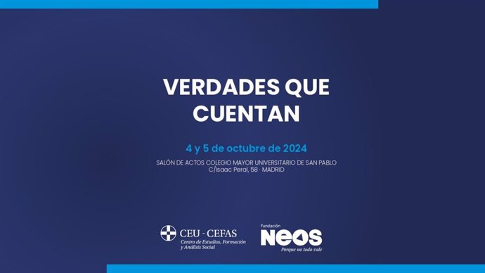 Cartel del congreso 'Verdades que cuentan'.