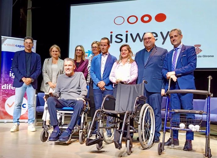 Míchel Sánchez y Juan Carlos Unzué en la presentación de Isiwey.