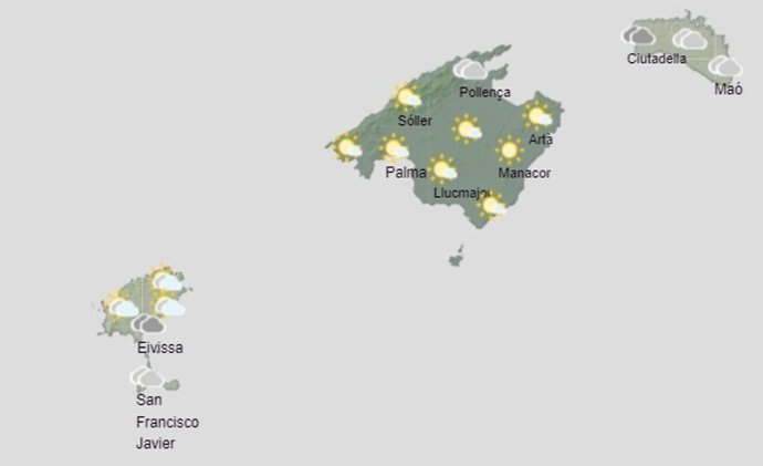 El tiempo hoy, viernes 4 de octubre, en Baleares.