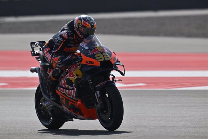 El piloto sudafricano Brad Binder (KTM) durante un Gran Premio del Mundial de Motociclismo