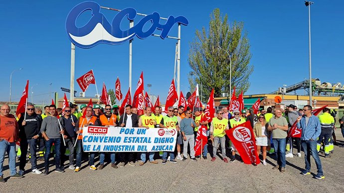 UGT FICA y CCOO suspenden las concentraciones de protesta en la industria azucarera y de levaduras