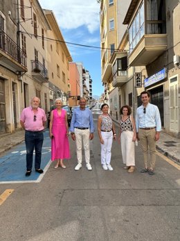 Archivo - El portavoz municipal del PP de Inca, Pedro Mas, junto a los regidores 'populares' del Ayuntamiento.