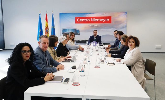 Reunión del Consejo de Gobierno del Principado de Asturias celebrada en el centro Niemeyer de Avilés