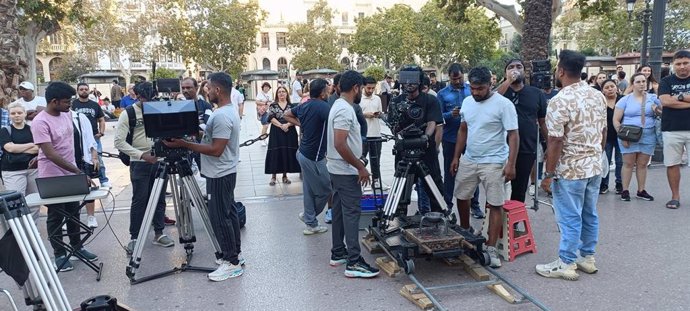 Rodaje de una película de Bollywood en València