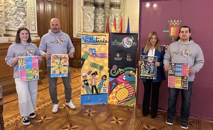 Presentación de la segunda edición de 2024 del programa Vallanoche en el Ayuntamiento de Valladolid.