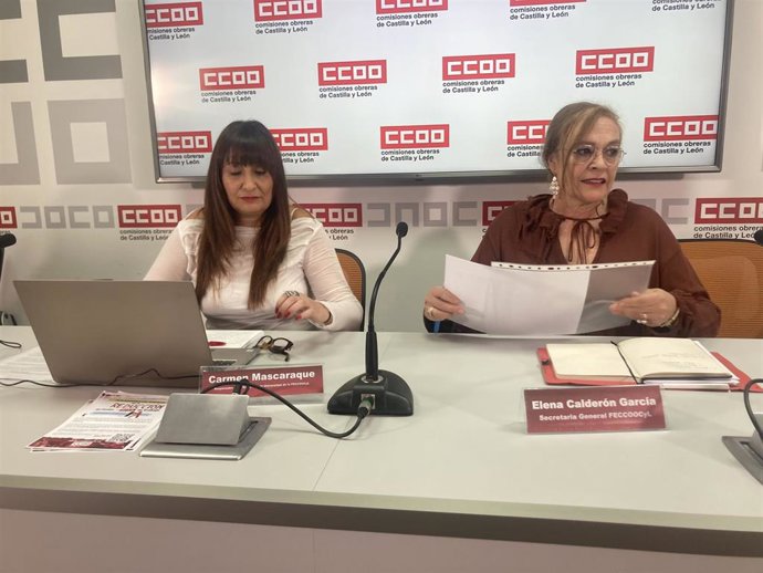 Mascaraque (i) y Calderón, en rueda de prensa.