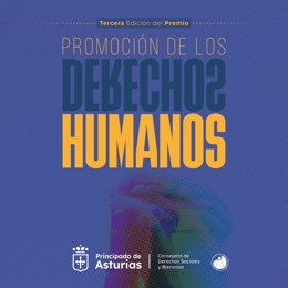 Cartel de la tercera edición del premio 'Promoción de los derechos humanos'.