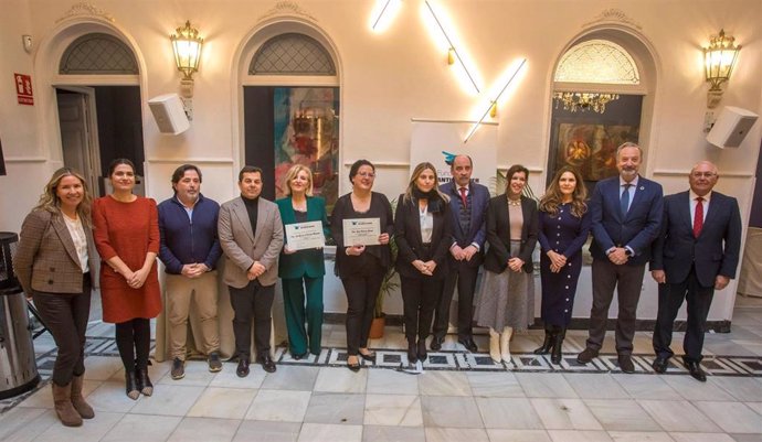 Entrega de los premios de la pasada edición del certamen literario 'Hablando en cobre' de la Fundación Atlantic Copper.