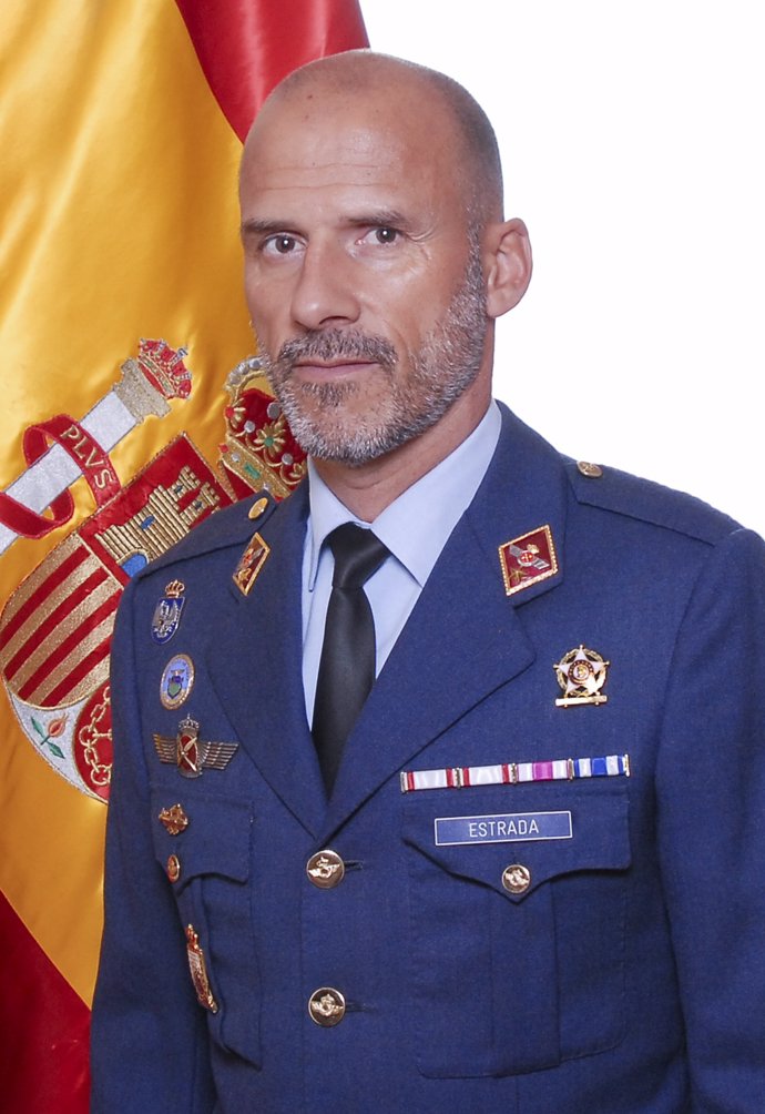 El teniente coronel Pablo Estrada Martín, fallecido en accidente de caza