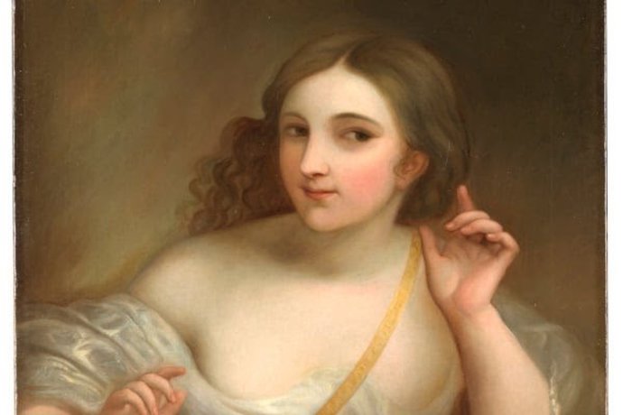 Detalle La atención (autorretrato). Rosario Weiss. 1841. Madrid, Museo Nacional del Prado