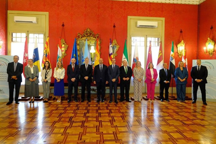 Reunión de la Conferencia de Presidentes de Parlamentos Autonómicos (Coprepa), celebrada en el Parlament de Les Illes Balears, este viernes
