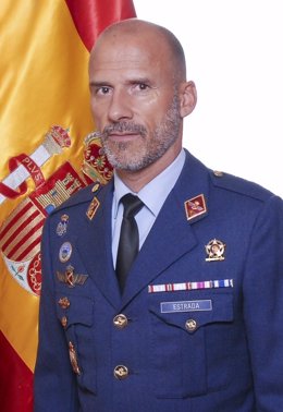 El tinent coronel Pablo Estrada, mort en l'accident d'un caça F18 a Terol.