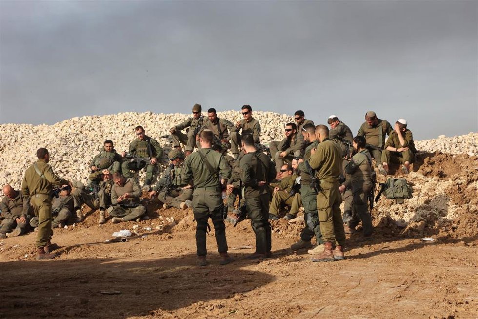 Archivo - Imagen de archivo de tropas de las Fuerzas de Defensa de Israel (FDI) en la frontera de Gaza