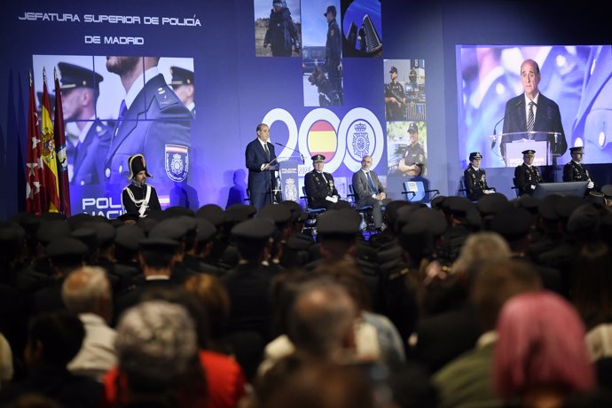 El director general de la Policía, Francisco Pardo Piqueras, preside el acto del Día de la Policía de la Jefatura Superior de Madrid, en el Recinto Ferial IFEMA, a 4 de octubre de 2024, en Madrid (España).