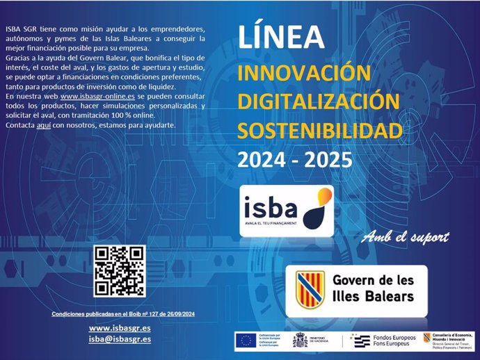 El Govern aumenta en 3,2 millones de euros las ayudas de la convocatoria CAIB-ISBA 2024-2025 para pymes