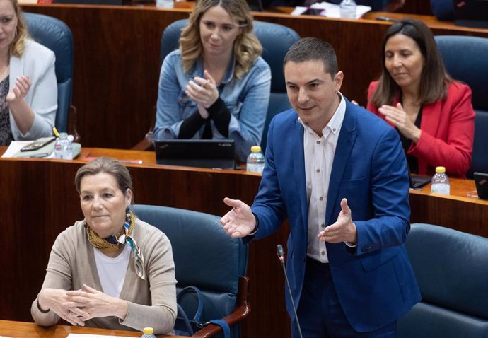 Archivo - El portavoz del PSOE en la Asamblea de Madrid, Juan Lobato.