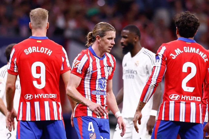 Conor Gallagher en el derbi madrileño