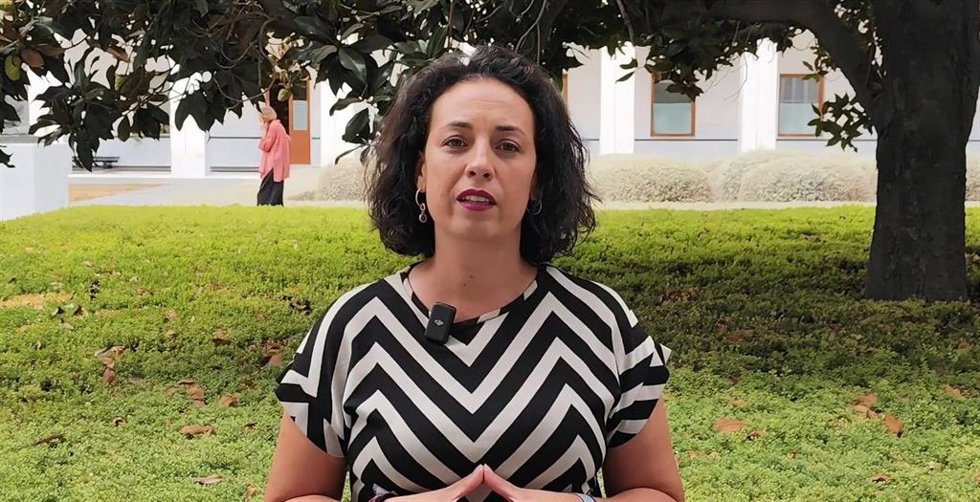 La parlamentaria socialista Mercedes Gámez. 