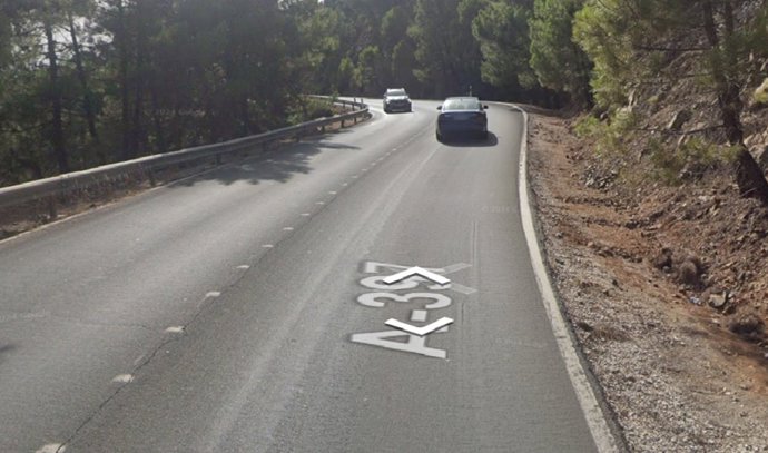 Punto kilométrico de la A-397 en el que ha tenido lugar el siniestro.