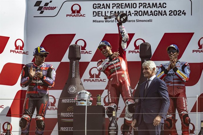 Jorge Martín, Francesco Bagnaia y Marc Márquez