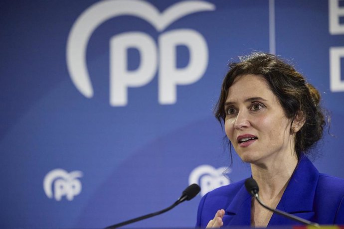 La presidenta de la Comunidad de Madrid y del PP de Madrid, Isabel Díaz Ayuso.