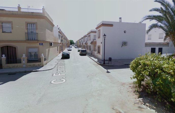 Calle Fernando Martín, en Guillena (Sevilla).