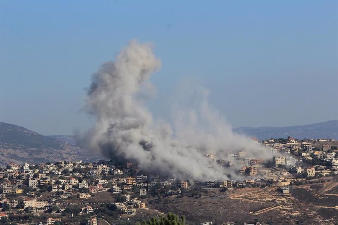 Bombardeo israelí en el sur de Líbano (archivo)