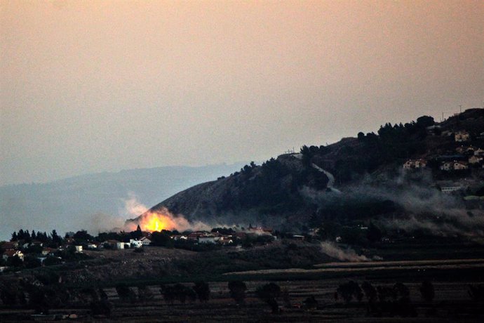 Imagen de archivo del conflicto entre Hezbolá e Israel