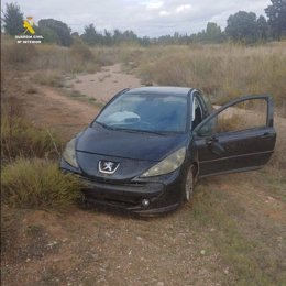 Vehículo hallado en Burgos y propiedad del varón desaparecido.