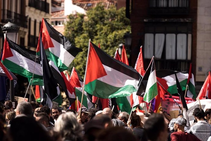 Manfiestación propalestina en Madrid