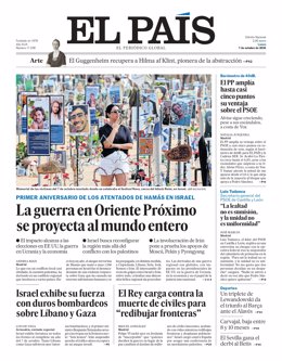 Portada de El País 7 de octubre de 2024