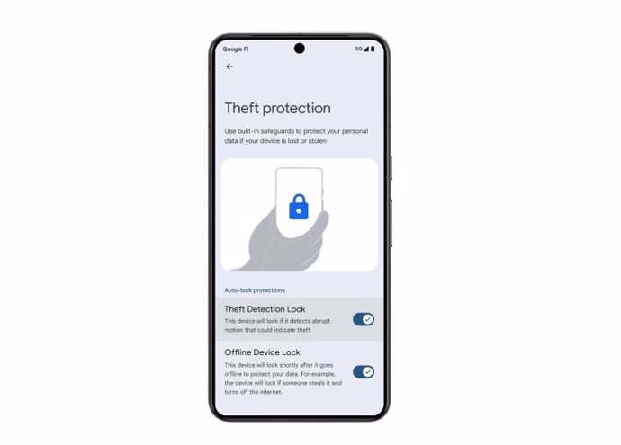 Protección contra robos de Android 15