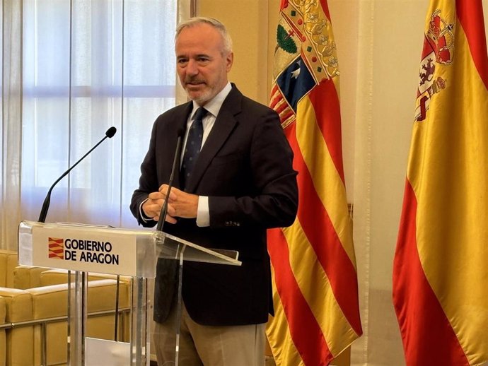 El presidente del Gobierno de Aragón, Jorge Azcón.