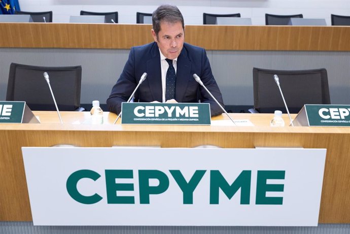 Archivo - El presidente de Cepyme, Gerardo Cuerva. 