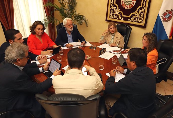 Reunión de la Junta de Gobierno Local en el Ayuntamiento de Jerez de la Frontera (Cádiz).