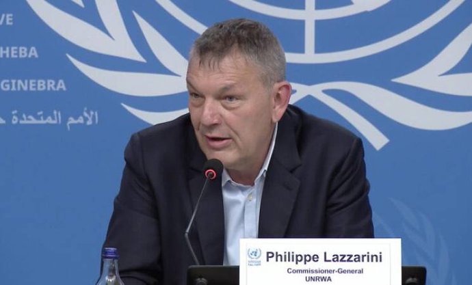 Archivo - El comisionado general de la Agencia de la ONU para los Refugiados Palestinos en Oriente Próximo (UNRWA), Philippe Lazzarini