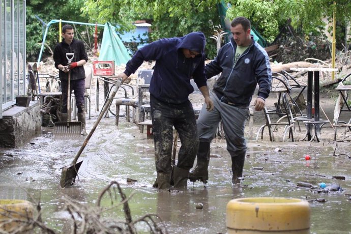 Archivo - Inundaciones en Bosnia (archivo)