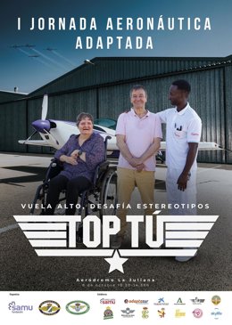 Cartel de la I Jornada Aeronáutica Adaptada.