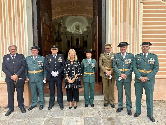 Celebración del día de los patronos de la Policía Nacional,  los Santos Ángeles Custodios, en Huelva.