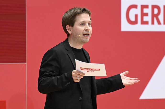 Archivo - May 23, 2023, Berlin, Berlin, Deutschland: Kevin Kühnert bei der Jubilumsveranstaltung der SPD 'Fortschritt braucht Gerechtigkeit - Seit 160 Jahren Ideen für morgen' im Willy-Brandt-Haus. Berlin, 23.05.2023