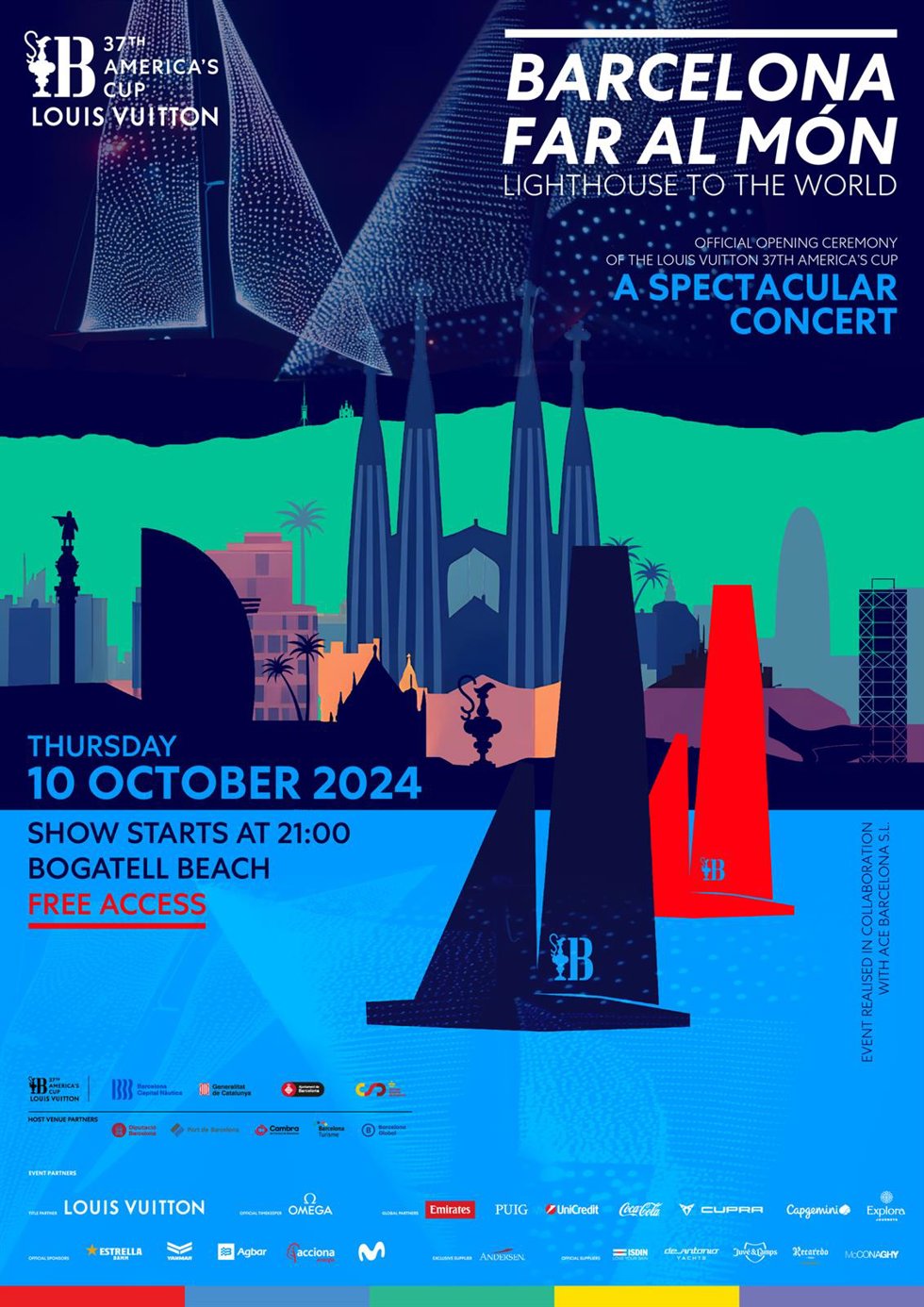 La 37 Copa América vivirá este jueves su ceremonia de inauguración en la playa del Bogatell