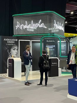 Expositor de Andalucía en la feria Routes World 2024.